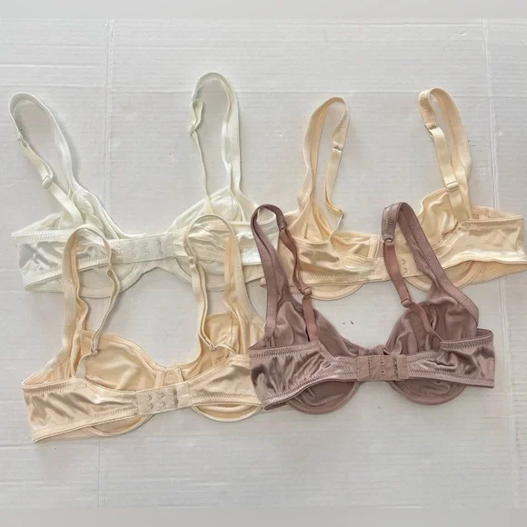 MAIDENFORM Bundle of 4 Satin Seduction Bras Size 36B - Picture 4 of 5